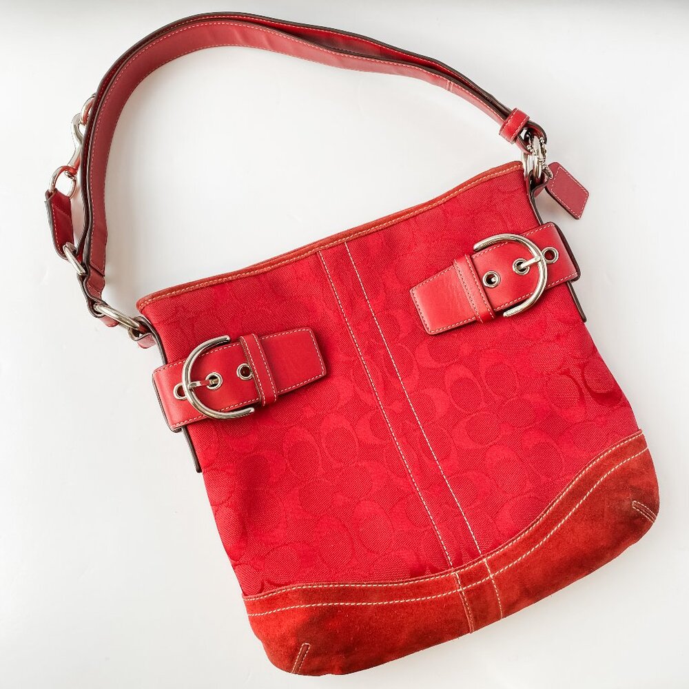Coach, Signature Collection, 4Way Convertible Bag Leather Strap
